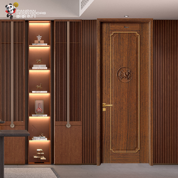 盼盼中式油漆门PB5-1|盼盼木门